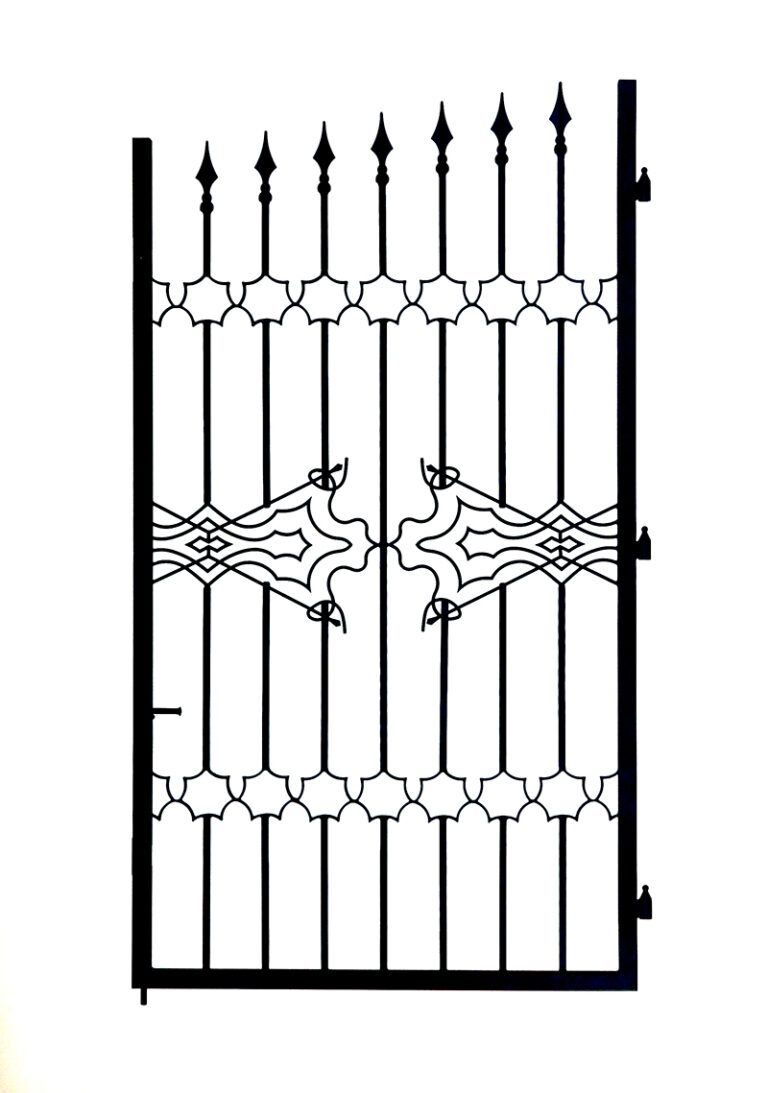 Wrought Iron Single Swing Gate