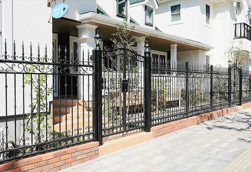 Wrought Aluminium Double Swing Gate, Exterior Fence