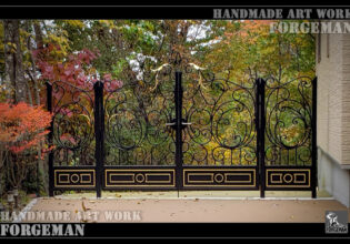 Wrought Iron Double Swing Gate