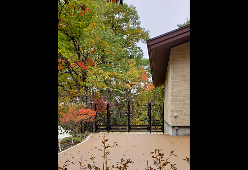 Wrought Iron Double Swing Gate