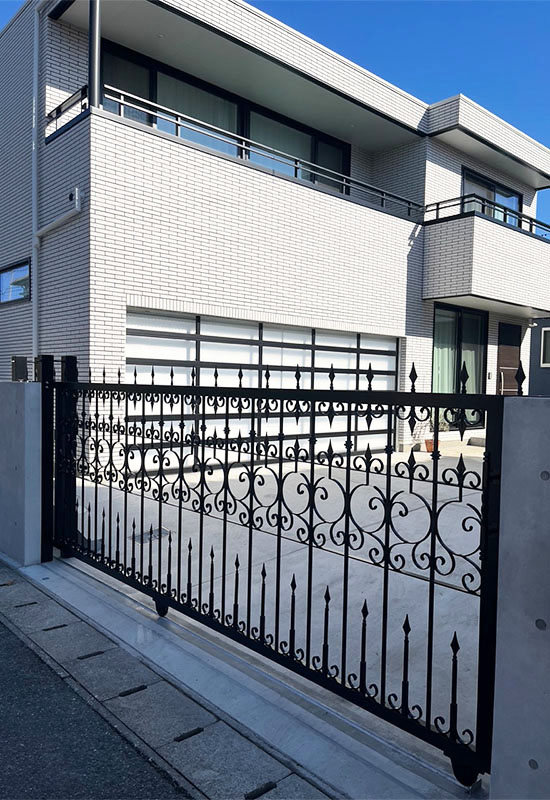 Wrought Iron Sliding Gate