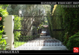 Wrought Iron Double Swing Gate