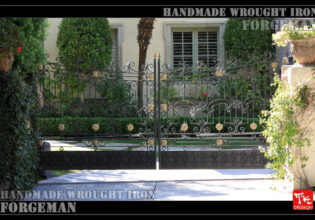 Wrought Iron Double Swing Gate