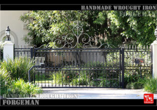 Wrought Iron Single Swing Gate
