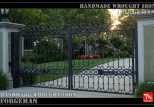 Wrought Iron Double Swing Gate