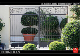 Wrought Iron Double Swing Gate