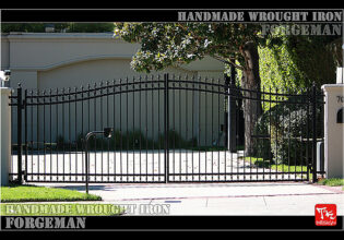 Wrought Iron Double Swing Gate