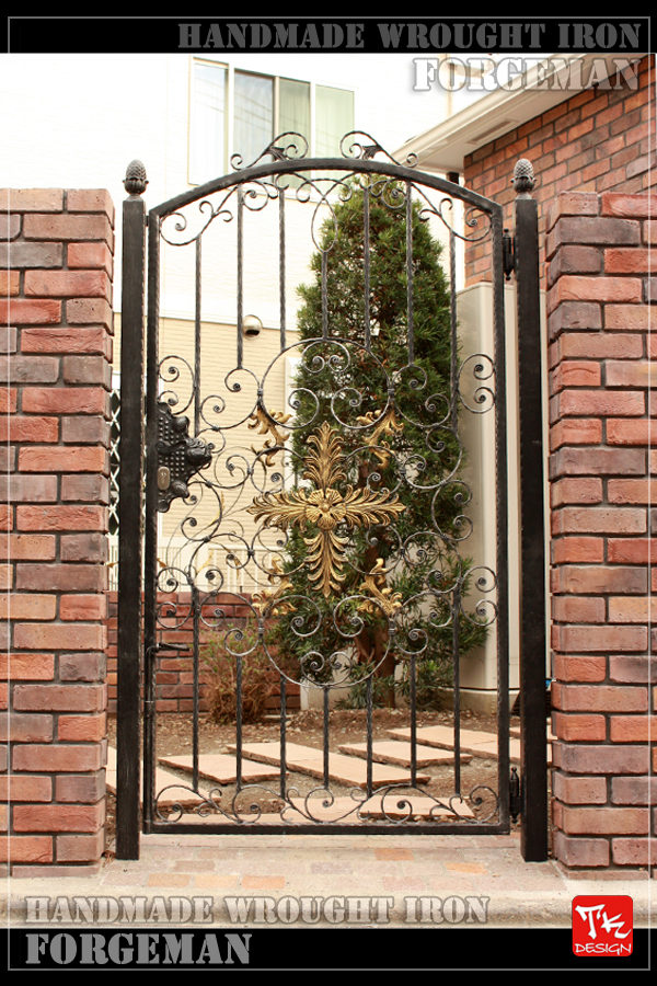 Wrought Iron Single Swing Gate