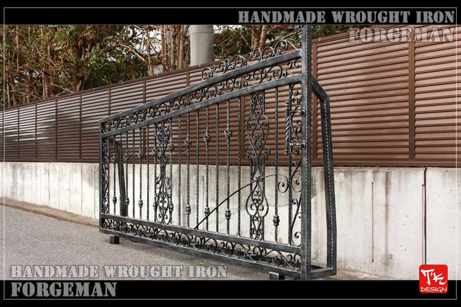 Wrought Iron Sliding Gate