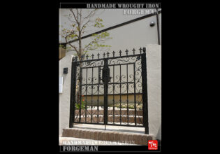 Wrought Iron Double Swing Gate