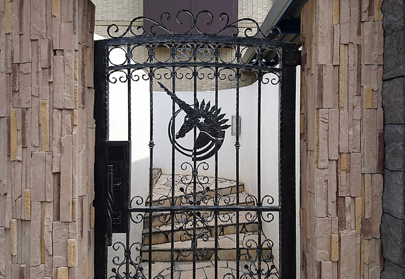 Wrought Iron Single Swing Gate