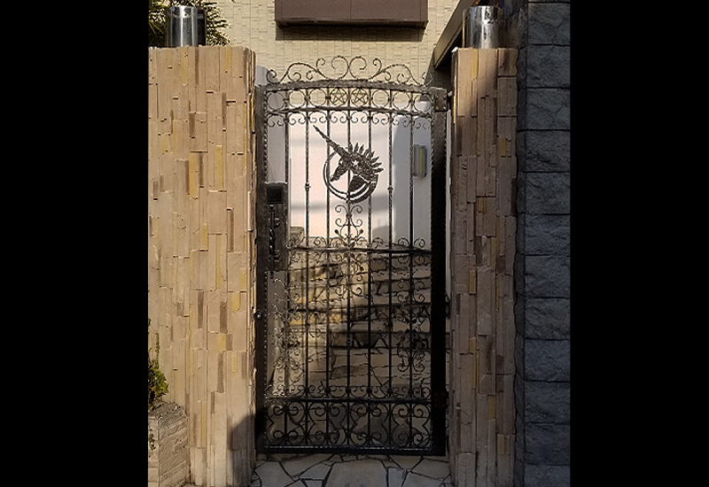 Wrought Iron Single Swing Gate