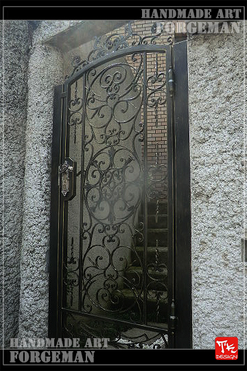 Wrought Iron Single Swing Gate