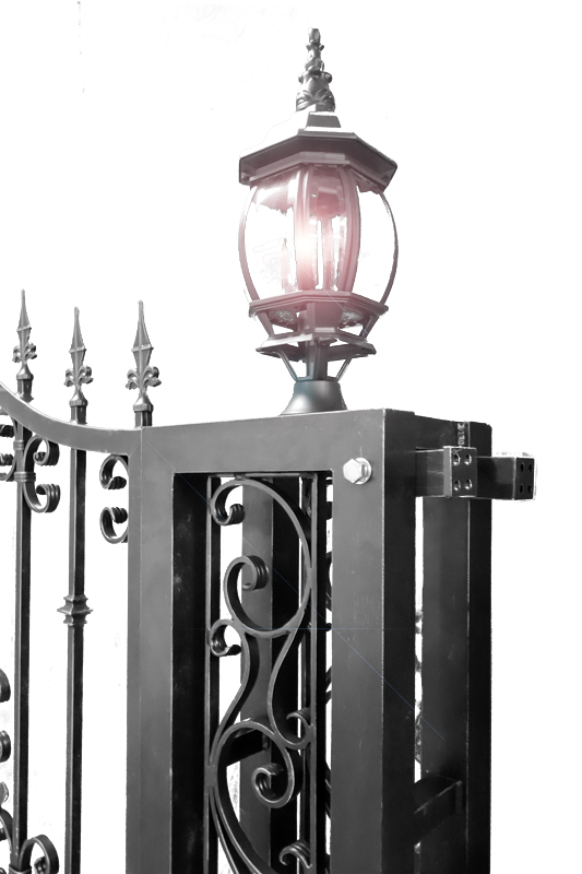 Wrought Aluminium Double Swing Gate
