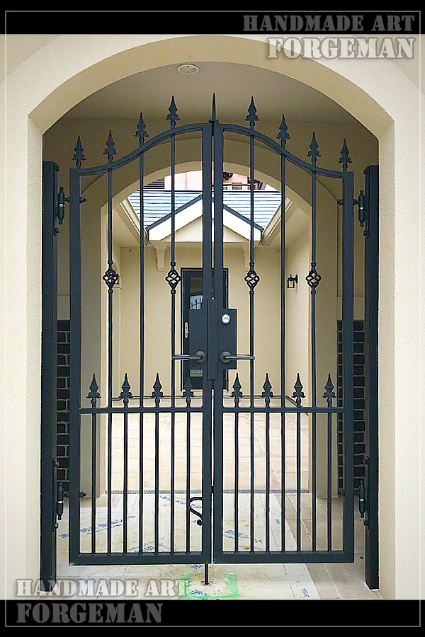 Wrought Iron Double Swing Gate