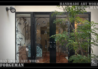 Wrought Iron Glass Door, Panel