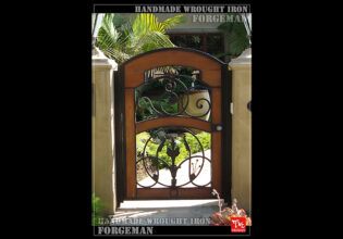 Wrought Iron Single Swing Gate