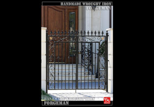 Wrought Iron Double Swing Gate