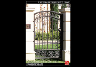 Wrought Iron Single Swing Gate