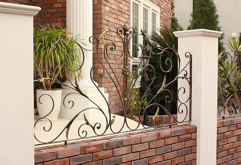 Wrought Iron Exterior Fence