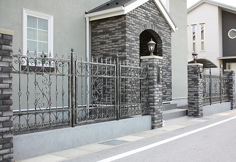Wrought Iron Exterior Fence