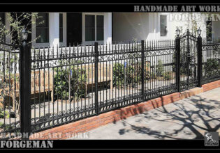 Wrought Iron Exterior Fence