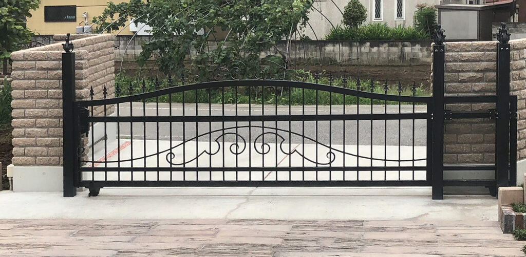 Wrought Iron Sliding Gate