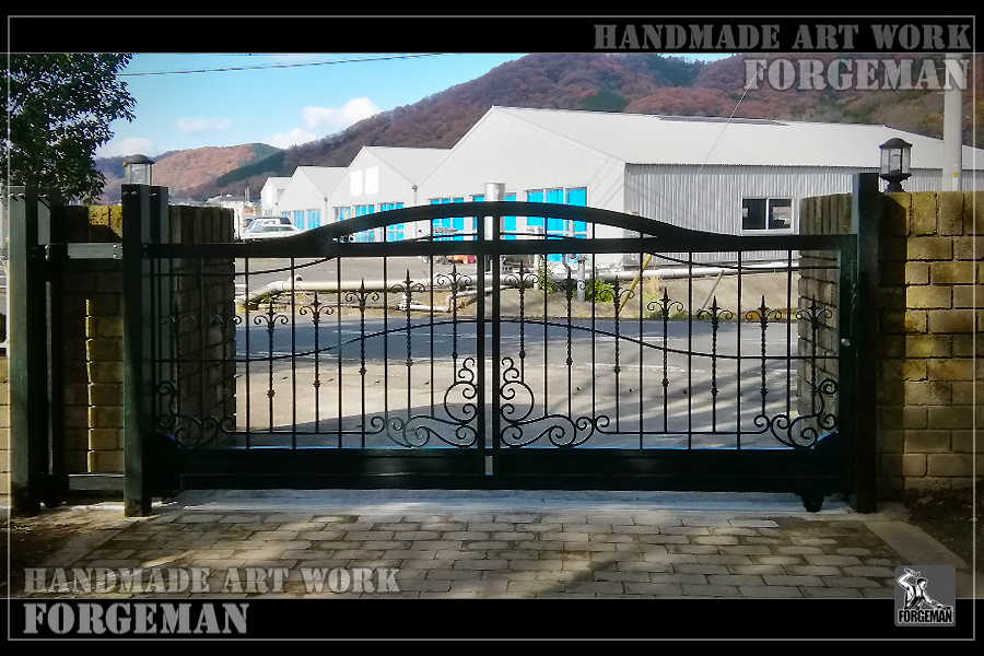 Wrought Iron Sliding Gate