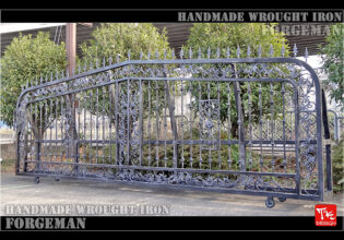 Wrought Iron Sliding Gate