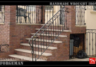 Wrought Iron Exterior Stair Fence