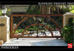 Wrought Iron Sliding Gate