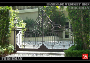 Wrought Iron Sliding Gate