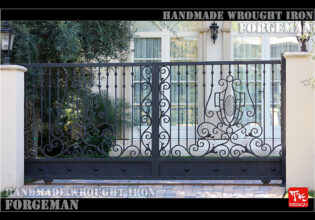 Wrought Iron Sliding Gate