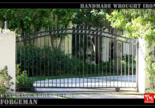 Wrought Iron Sliding Gate