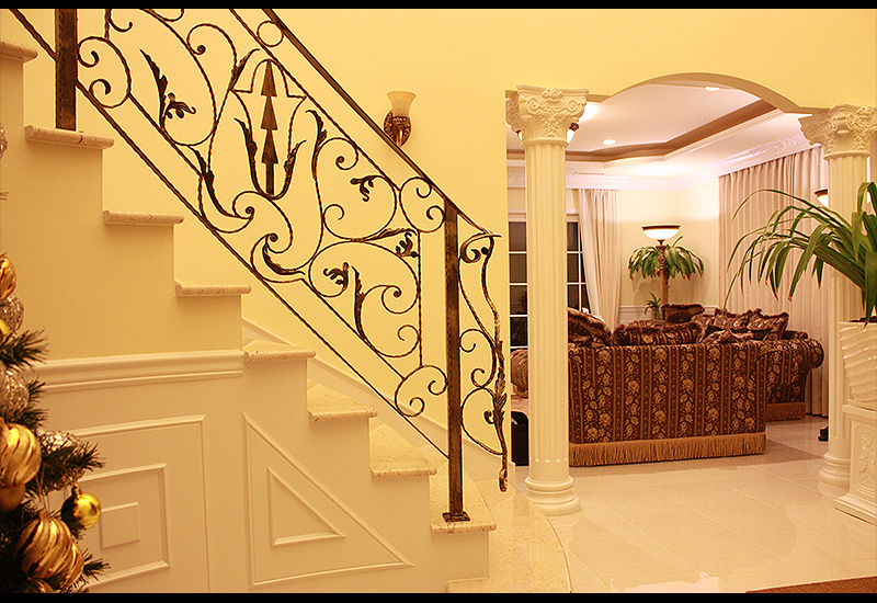 Wrought Iron Staircase Fence, Spiral Fence