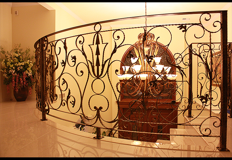 Wrought Iron Staircase Fence, Spiral Fence