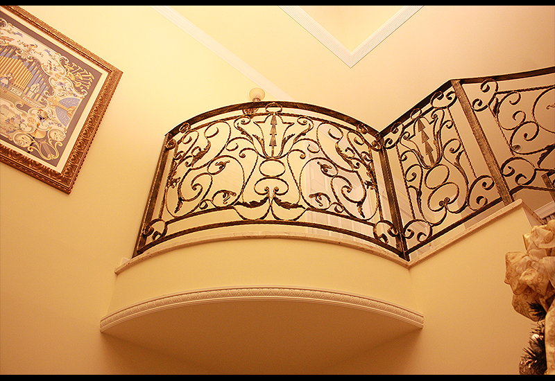 Wrought Iron Staircase Fence, Spiral Fence