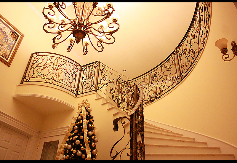 Wrought Iron Staircase Fence, Spiral Fence