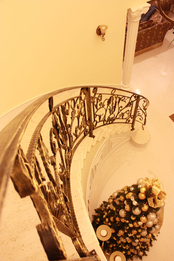 Wrought Iron Staircase Fence, Spiral Fence