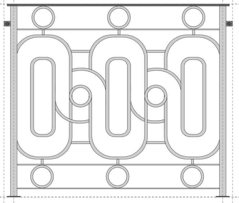 Wrought Iron Balcony Fence