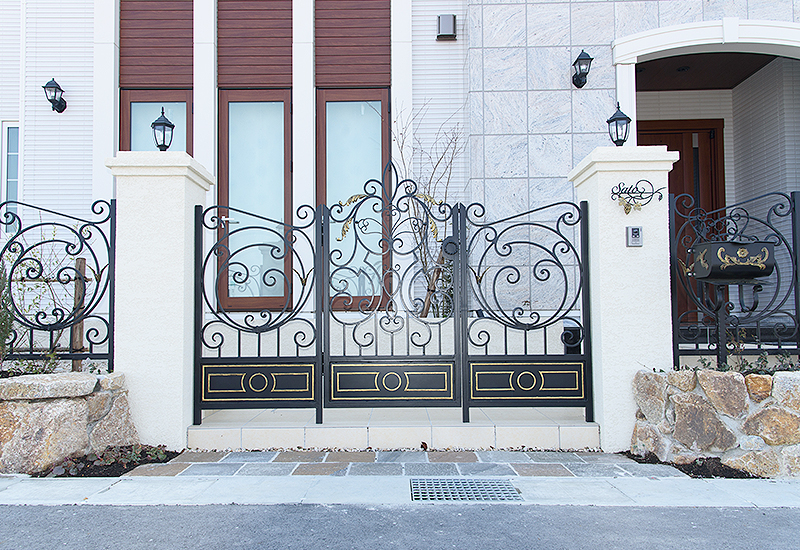 Wrought Iron Exterior Fence