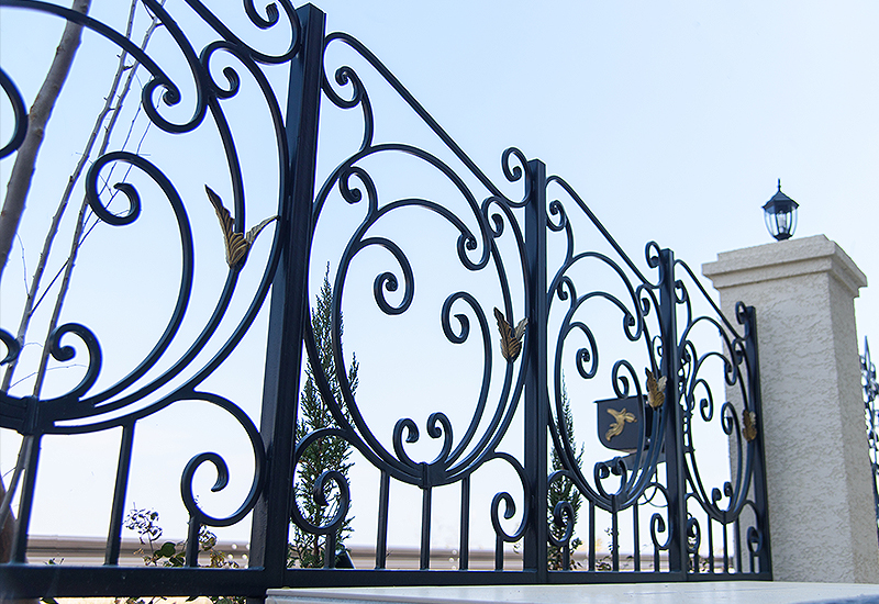 Wrought Iron Exterior Fence