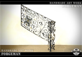 Wrought Iron Staircase Fence, Spiral Fence