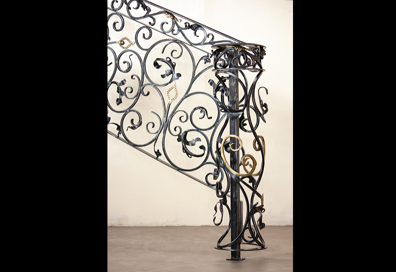 Wrought Iron Staircase Fence, Spiral Fence