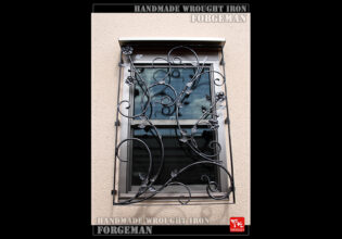 Wrought Iron Window Grate Panel