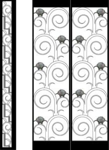 Wrought Iron Door Panel