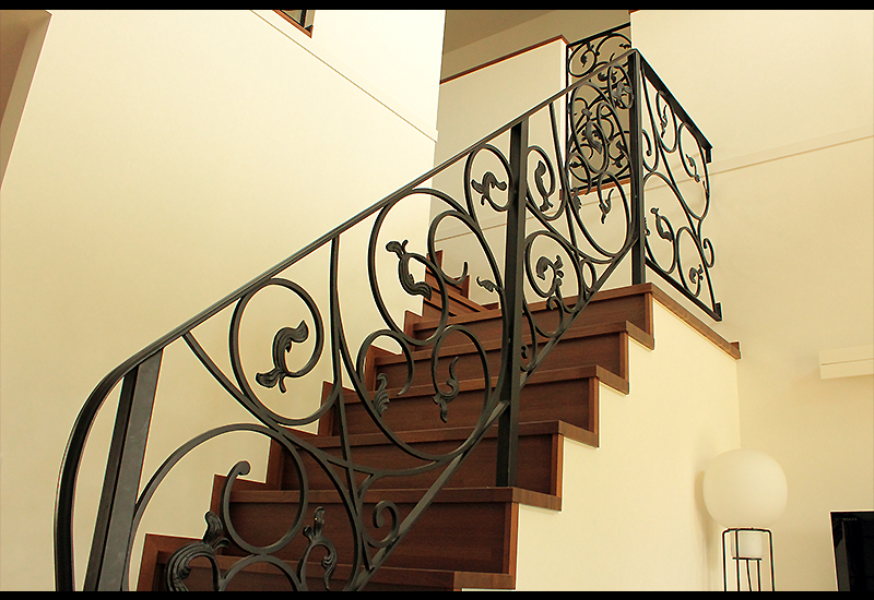 Wrought Iron Handrail Stair Fence