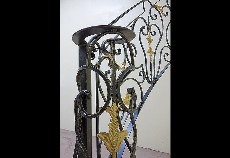 Wrought Iron Spiral Staircase Fence
