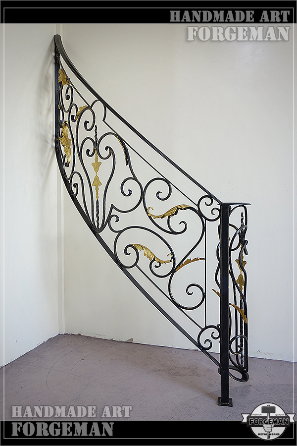 Wrought Iron Spiral Staircase Fence