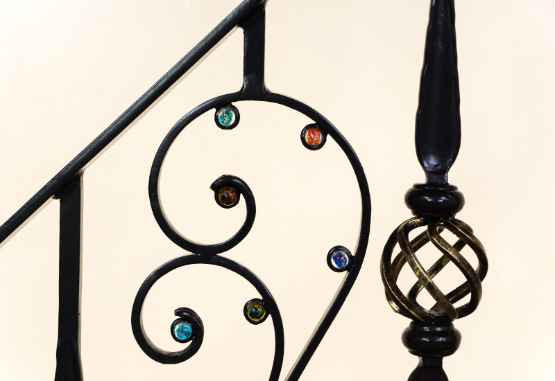 Wrought Iron Handrail Stair Fence